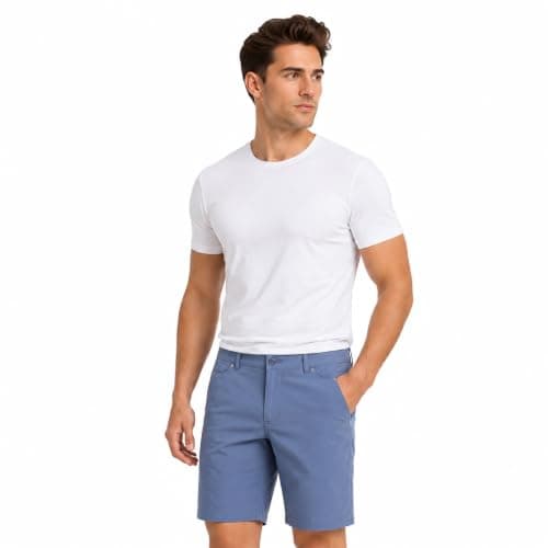 Spyder Mens Flat Front Shorts - Stretch Woven UPF 30+ Chino Shorts