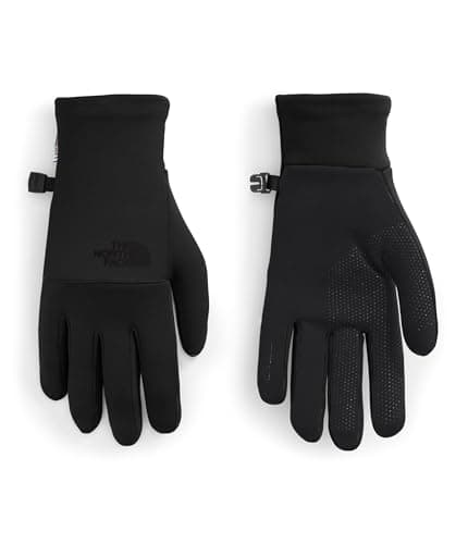 The North Face Women's Etip Recycled Glove - Touchscreen Compatible Winter Running Gloves with Silicone Grippers, TNF Black, Medium