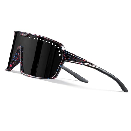 KUGUAOK Polarized Sport Sunglasses Men Women Cycling Running UV Protection Glasses Big Frame Mountain Bike Goggles Shades