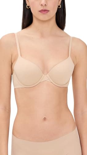 Calvin Klein Perfectly Fit Lightly Lined T-Shirt Bra with Memory Touch, Bare, 34D