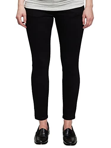 GAP Womens Maternity True Waistband Full Panel True Skinny Jeans Black WASH 34REG