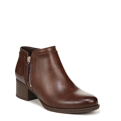 Naturalizer Womens Karol Casual Ankle Bootie Cinnamon Brown 8.5 M