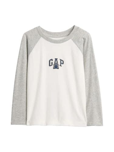 GAP Baby Boys Long Sleeve Logo Raglan Tee New Off White ll 2YRS