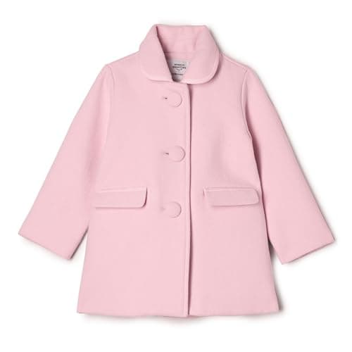 Amazon Essentials x Sofia Grainge Toddler Girls' Wool Blend Dress Coat, Pink, 4T