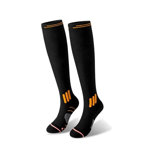 Compression Socks for Womens-Knee High Socks Running Black S-M
