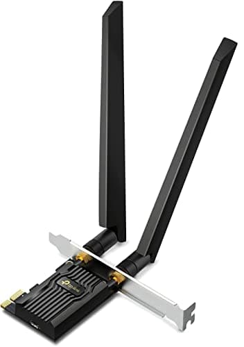 TP-Link WiFi 6E Tri Band Intel AX210 AXE5400 PCIe WiFi Card for Desktop PC