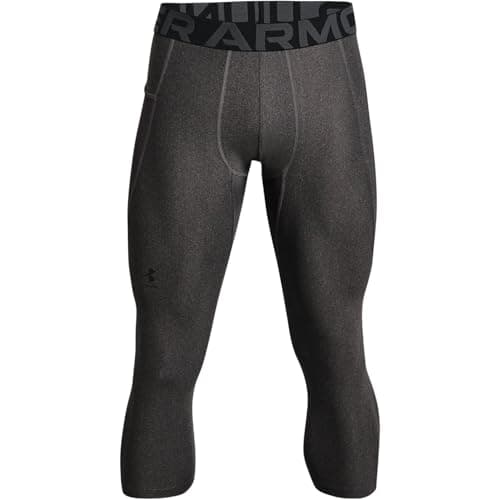 Under Armour Men's Armour HeatGear 3/4 Leggings , Carbon Heather (090)/Black, XX-Large