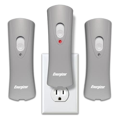 Energizer Auto-On LED Flashlights Rechargeable (3-Pack) for Home Power Failure, Plug in LED Flashlight for Power Outage, Night Light, Hurricane Preparedness