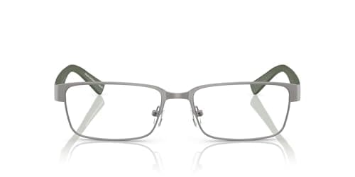 Armani Exchange A|X AX1017 Prescription Eyewear Frames, Matte Gunmetal/Demo Lens, 54 mm