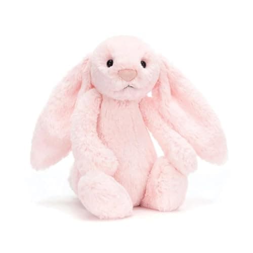 Jellycat Bashful Pink Bunny Medium - L: 9cm x W: 12cm x H: 31cm