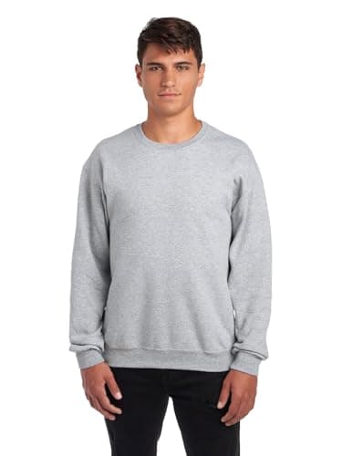 Jerzees -Men's NuBlend Fleece -Sweatshirts & Hoodies, Sweatshirt-Heather Grey, 3X-Large