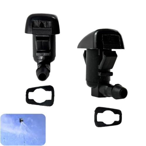 CEYHTLY 8S4Z-17603-AA Front Windshield Washer Nozzles Replacement 2PCS, Wiper Sprayer Kit Compatible with 2008-2011 Ford Focus, 2007-2010 Ford Edge, 2007-2010 Lincoln MKX Replaces# 7T4Z-17603-A
