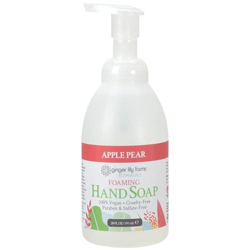 Ginger Lily Farms Botanicals All-Purpose Foaming Hand Soap Refill, 100% Vegan & Cruelty-Free, Apple Pear Scent, 20 Fl Oz (Pack of 1)