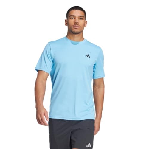 adidas Men's Train Essentials T-Shirt, Semi Blue Burst/Black, Small/Tall