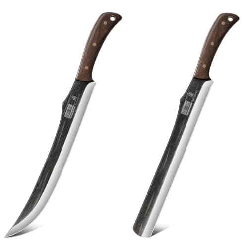 HOSHANHO Carving Slicing Knife, 12 Inch Ultra Sharp Butcher Breaking Knives, High Carbon Steel Curved Brisket Knives & Brisket Knife 12 Inch, Hand Forged Carving Knives