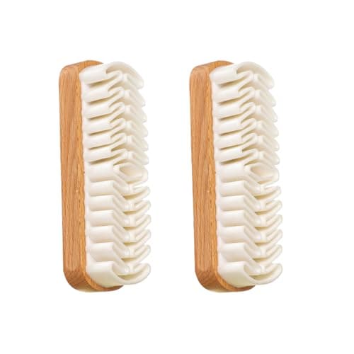 2-Pack Suede Brush and Eraser, Rubber Shoe Brush Designed for Effective Cleaning and Stain Removal on Suede, Nubuck Shoes