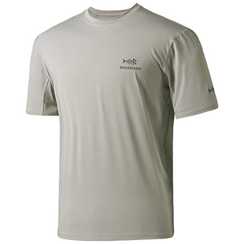 BASSDASH Men’s UPF 50+ Sun Protection Fishing Shirt Short Sleeve UV T-Shirt