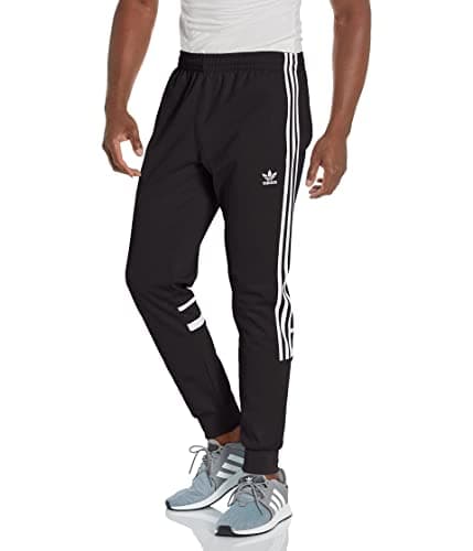 adidas Originals Mens Adicolor Challenger Athletic Track Pants, Black, X-Small US