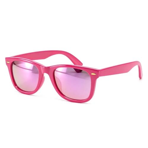 FancyPink Women's Polarized Sunglasses,Mirrored Beach Eyewear UV400