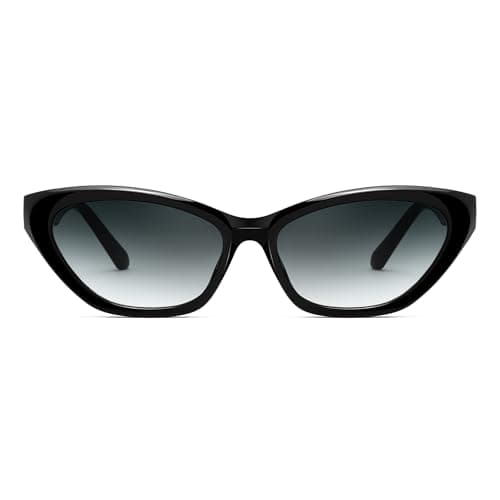 FEISEDY Retro Cat Eye Sunglasses for Women 90s Men Sun Glasses