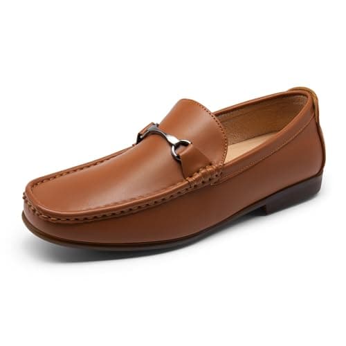 Bruno Marc Men's Dress Loafers Slip On Casual Driving Loafer,Size 6.5,Tan,Henry-1