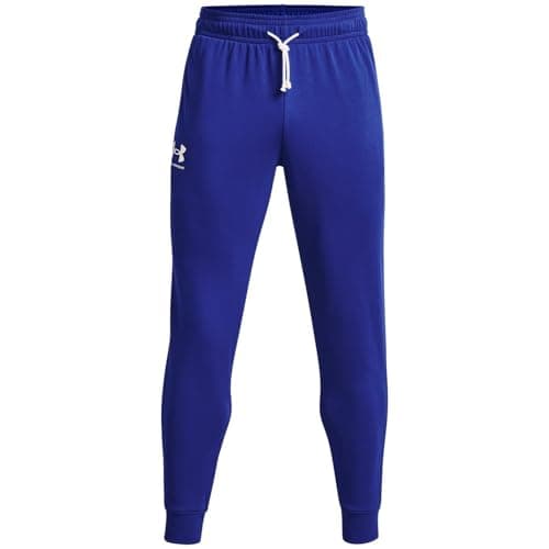 Under Armour Mens Rival Terry Joggers, (400) Royal / / Onyx White, 3X-Large Tall