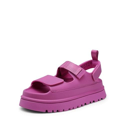 DREAM PAIRS Platform Sandals for Women Chunky Open Toe Dress Walking Comfortable Flat Sandals for Summer,Size 6,Hot Pink,DWUMPS2511