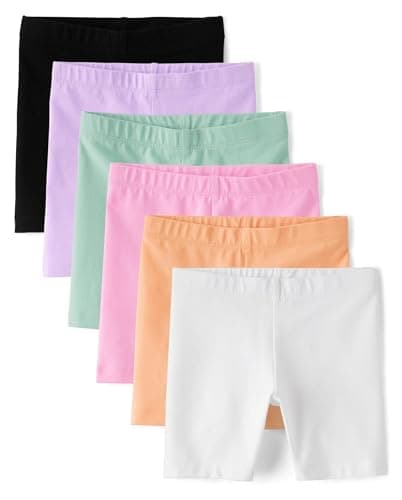 The Children's Place,Baby-Girls,and Toddler Mix and Match Bike Shorts,Summer Vibes 6-Pack,5 Years