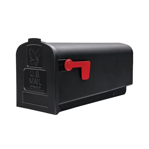 Architectural Mailboxes Parsons Post Mount Mailbox, Black, Medium