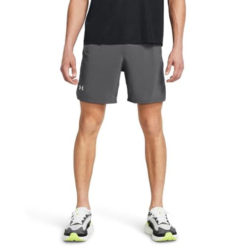 Under Armour Men's Launch Run 9-inch Shorts, (025) Castlerock/Castlerock/Reflective, Small