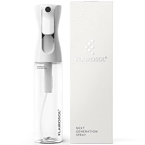 FLAIROSOL Original Continuous Mister Spray Bottle, 10.1oz, Clear/Black