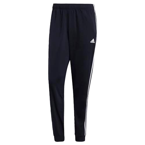 Adidas Mens Warm-up Tricot Tapered 3-Stripes Track Pant Ink/White Small