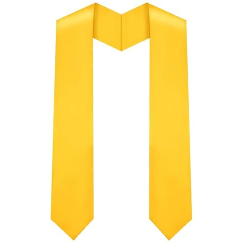 Ankelesz Graduation Stole Class,Unisex Adult Graduation Sash,Stoles for Graduation for Choral & Academic 70" (Yellow)