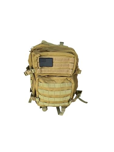Continental Liberty 40L Tactical Backpack – 900D/1000D Molle Assault Pack, 3-Day Survival, Hiking, Camping, Travel Gear (DESERT PATROL KHAKI)