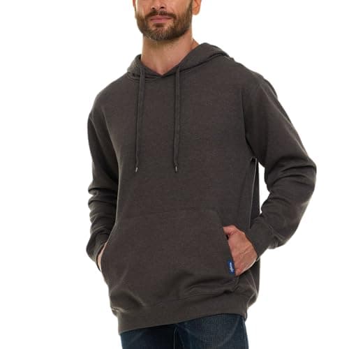 Wrangler Big and Tall Hoodie for Men, Fleece Heavyweight Pullover Sweatshirt, Relaxed Fit Mens Work Hoodies