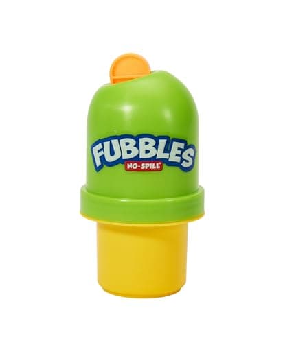 Little Kids Fubbles No-Spill Tumbler Includes 4oz Bubble Solution and bubble wand (tumbler colors may vary) Multicolor
