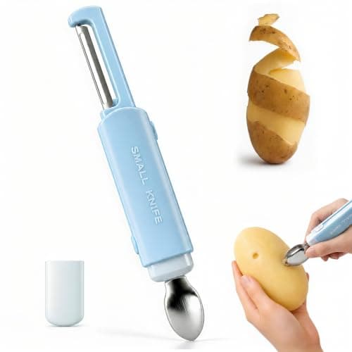 3-in-1 Swivel Potato Peeler & Vegetable Peeler with Built-In Mini Knife