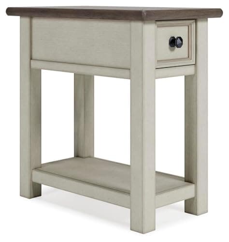 Signature Design by Ashley Bolanburg Narrow End Table, Charging Station