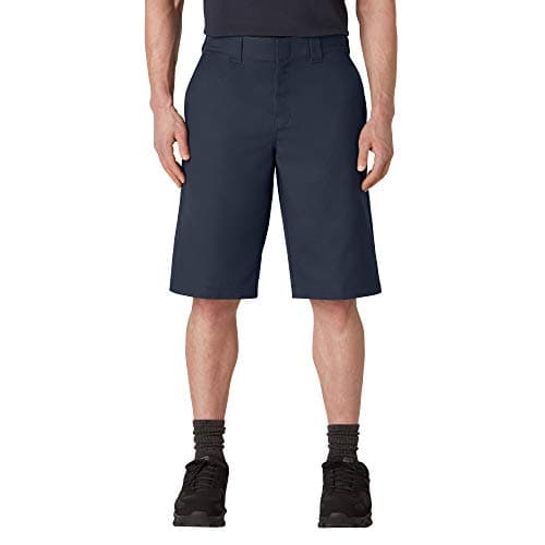 Dickies Men's 13 Inch Flat Front Active Waist Twill Short, Dark Navy, 40