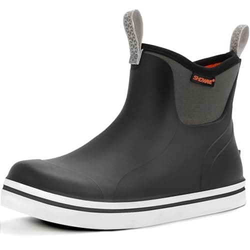 Showave Rain Boots Kids Waterproof Deck Boots Girls Boys Mud Booties, LK3
