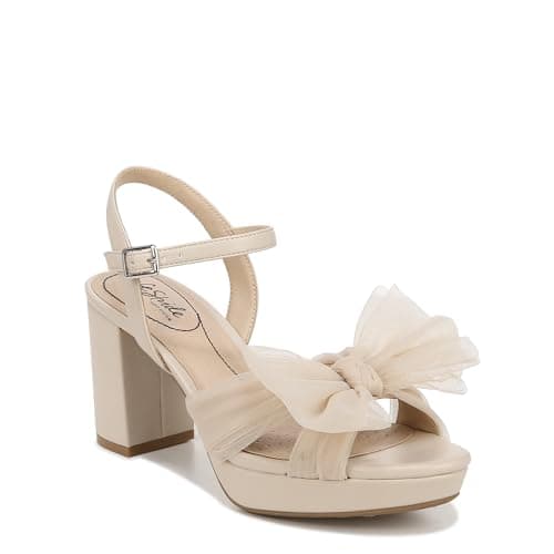 LifeStride Women's Last Dance Sandal Beige Synthetic 6.5 W