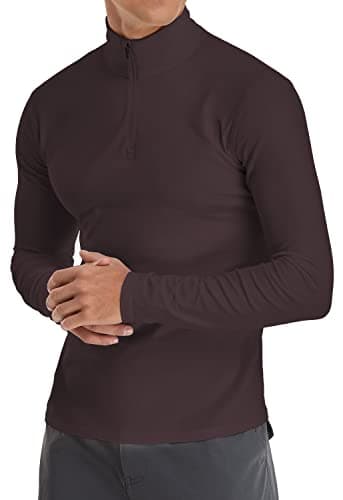 YTD Men's Long Sleeve Polo Shirt Casual Slim Fit Shirts T Shirts Cotton Tops