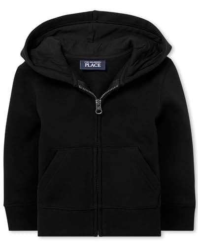 The Children's Place,Baby-Boys,Toddler Boys Zip Up Hoodie,Black,4 Years