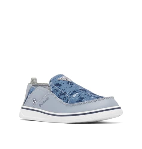 Columbia Youth Unisex Bahama PFG, Tradewinds Grey/Collegiate Navy, 11