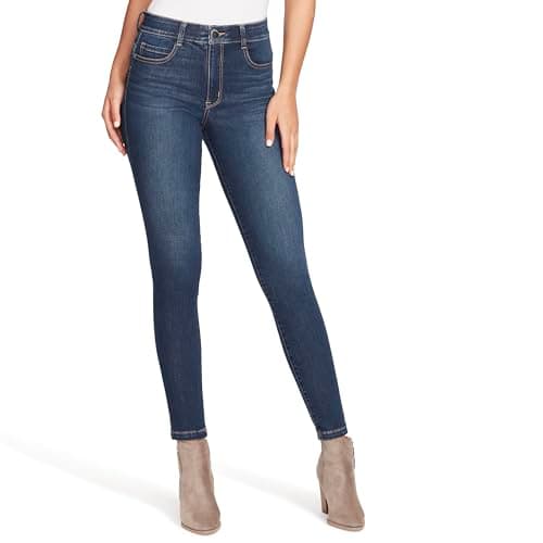 Vintage America Blues Women's F'AB Body Sculpt Skinny Denim Jean, Agent, 14