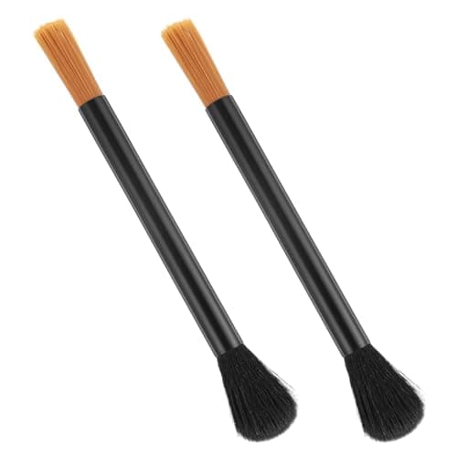 Ymapinc 2Pcs Coffee Grinder Cleaner Brush - Dual Head Coffee Machine Grinder Cleaning & Dusting Brush, Barista Tools for Espresso Home Kitchen Use