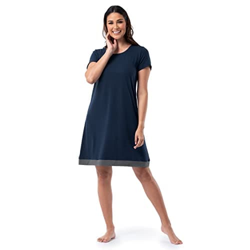 Fruit of the Loom Women's Super Soft and Breathable Sleep Shirt, Midnight Blue, 4X