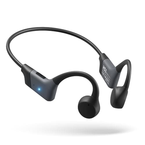 Filenor Bone Conduction Headphones, 2026 Upgrade Open-Ear Wireless Bluetooth Workout Headphones with Microphones, 8Hr Playtime, Waterproof Earphones for Sports, Running, Gym, Hiking, Cycling-Black