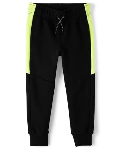 The Children's Place,Boys,Active Scuba Knit Jogger Pants,Black,Large