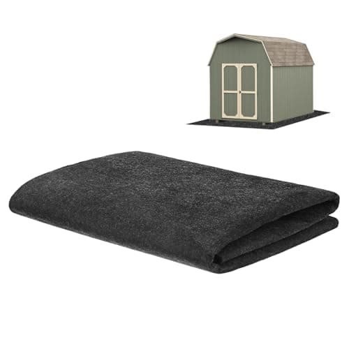 M METERXITY 3 mm Thickened Outdoor Storage Shed Mat, 3x5 ft Waterproof Shed Flooring Mat for Patio Furniture Floor Protecting from Wear/Liquid/Dust/Oil, Non-Slip Felt Rubber Rug Pad [Grey]